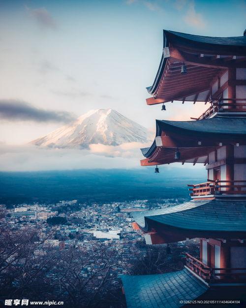 日本景色,从樱花盛开到雪景秘境
